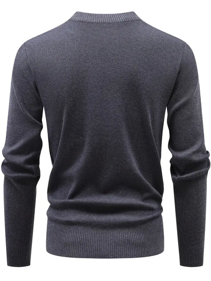 Pull À Quart De Fermeture Avec Col Rond Pour Hommes | Idéal Pour Un Usage Quotidien