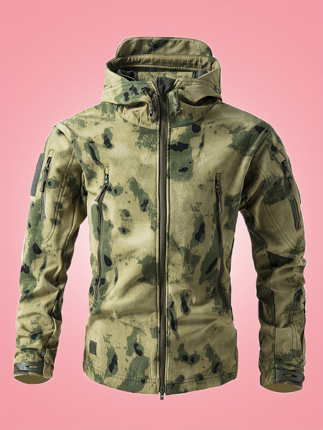 Coupe-Vent Camouflage à Capuche pour Hommes | Idéal pour l’Hiver