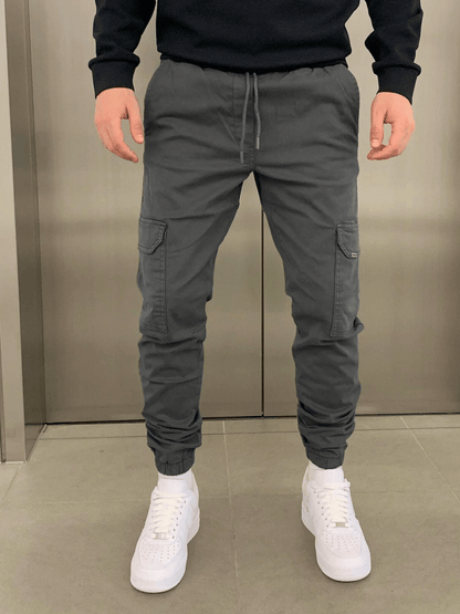 Pantalon Cargo Jogger avec Taille Élastique et Poches Multiples pour Homme | Idéal pour un Usage Quotidien