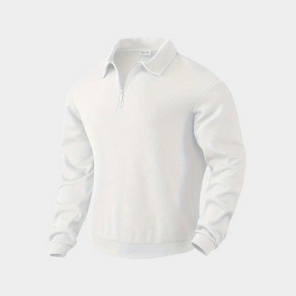 Sweat à Motifs Géométriques avec Fermeture Zippée pour Homme | Idéal pour Automne et Hiver
