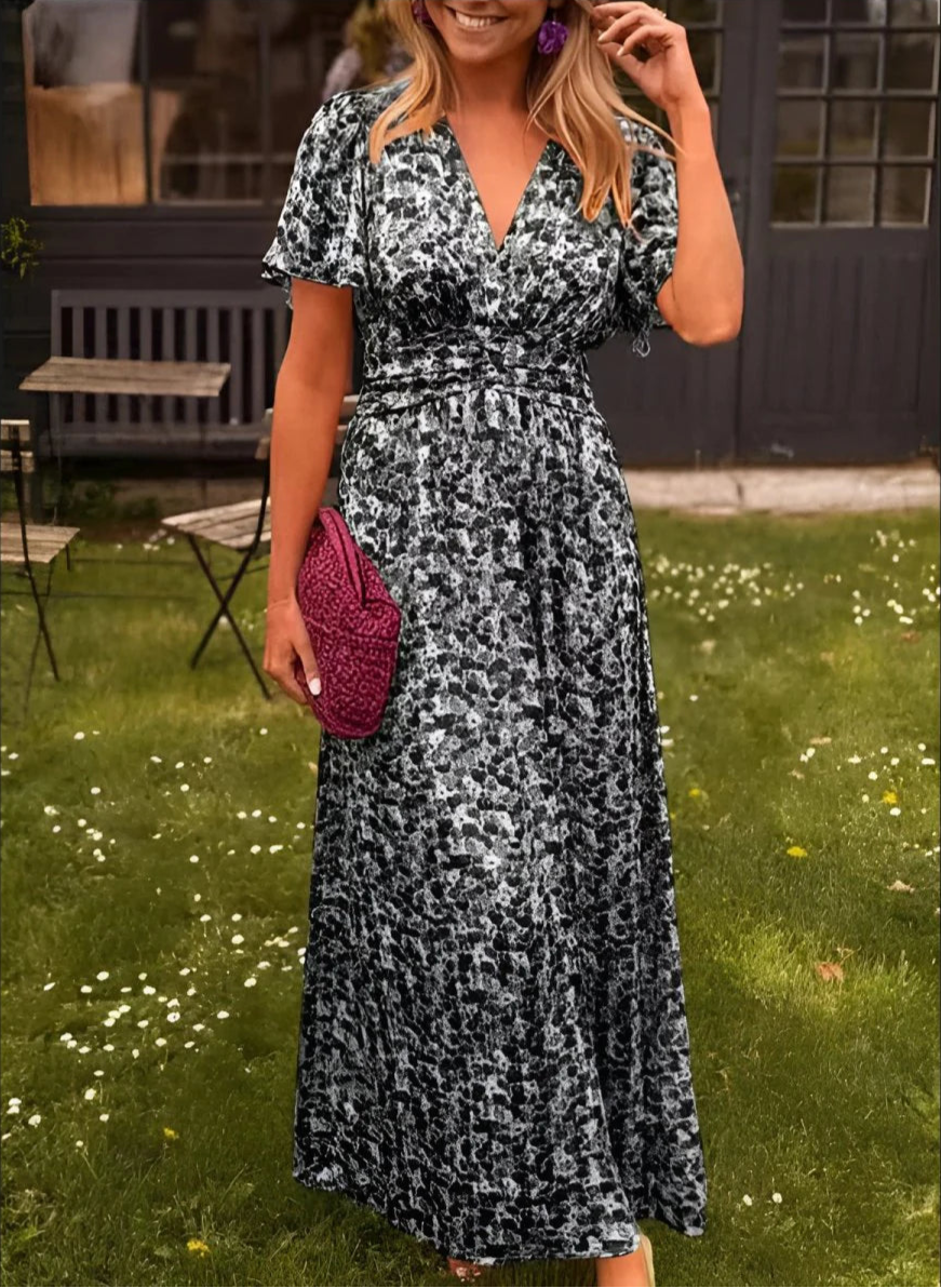 Robe Longue Femme | Imprimé Fleuri Coloré | Taille Marquée & Coupe Fluide Été