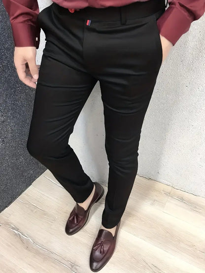 Pantalon De Costume À Coupe Ajustée Pour Homme | Idéal Pour Occasions Formelles