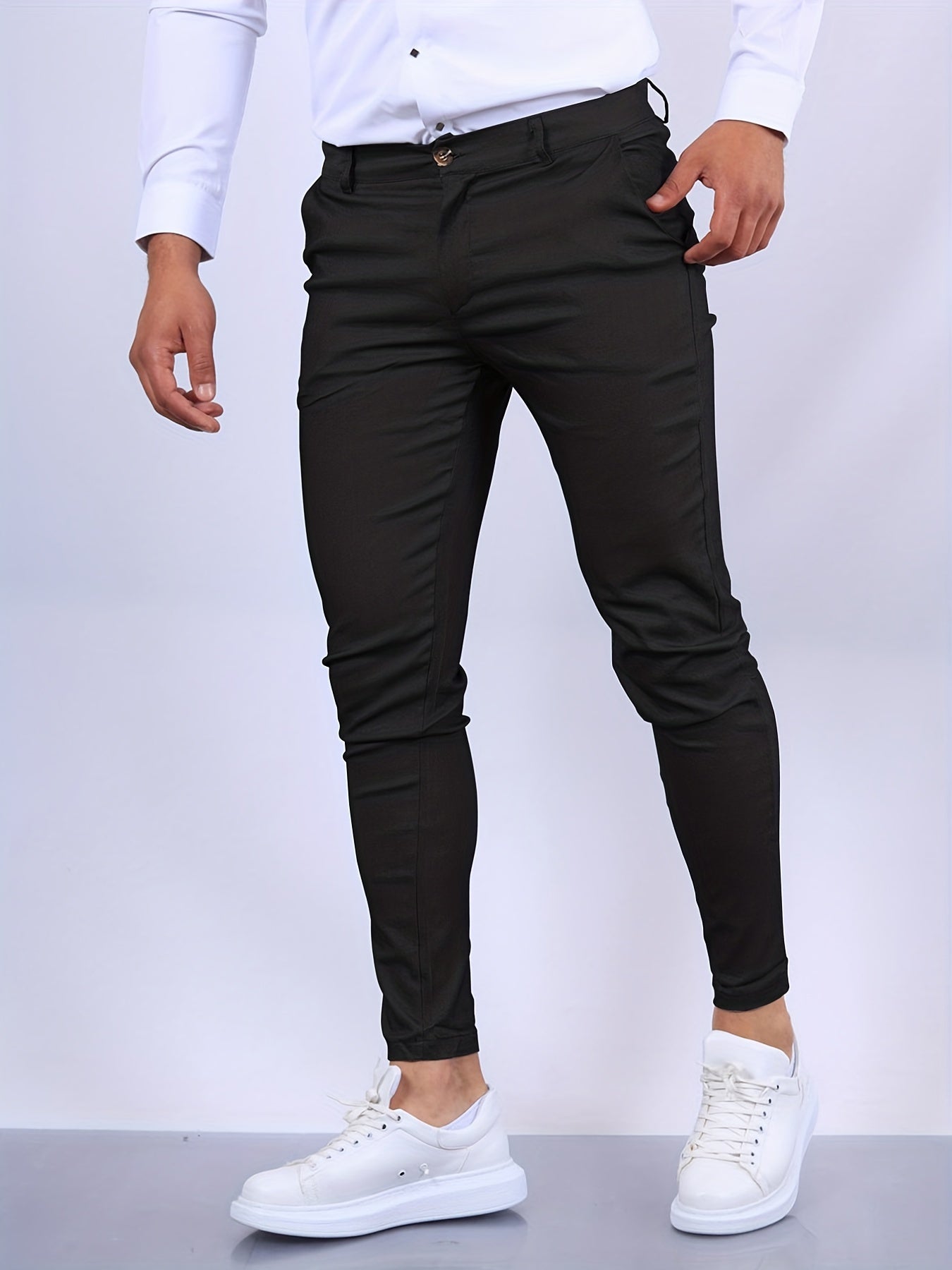 Pantalon À Coupe Slim Pour Homme | Idéal Pour Usage Professionnel