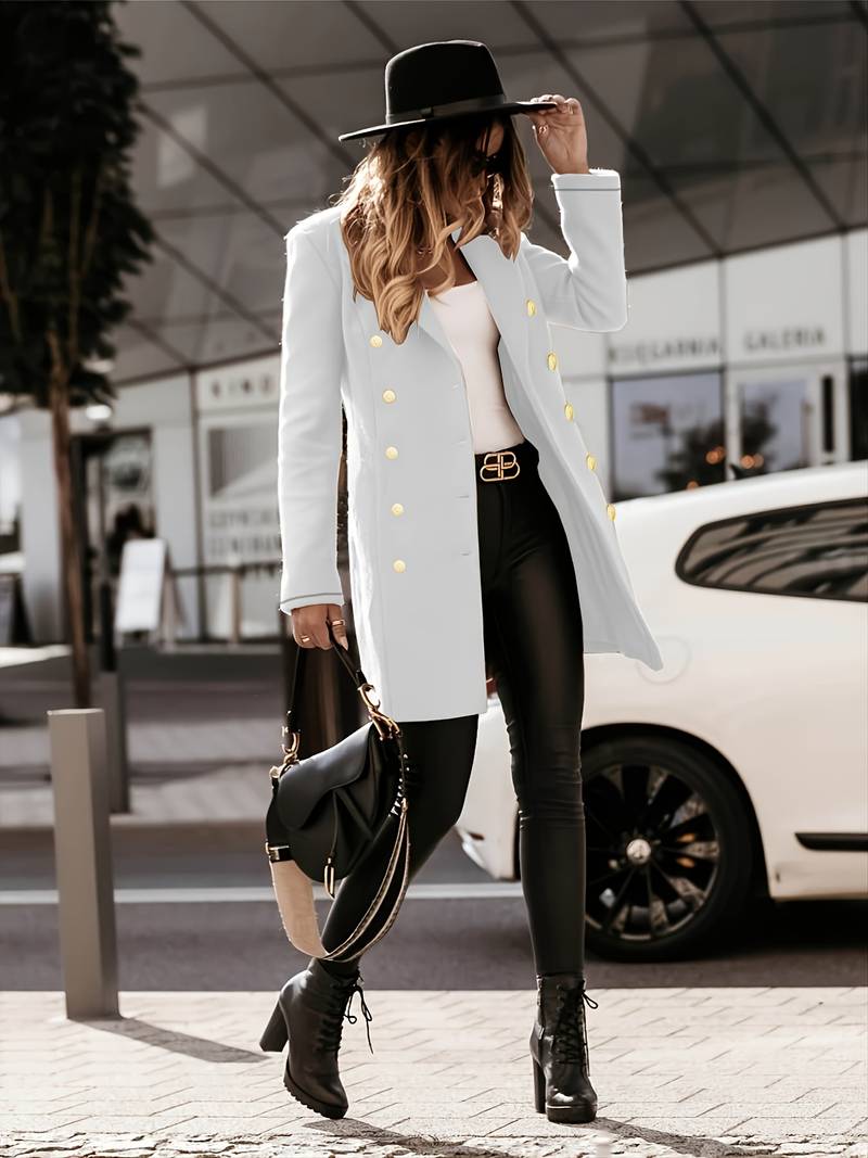 Blazer à Boutons avec Coupe Structurée pour Femmes | Idéal pour Bureau et Occasions Formelles
