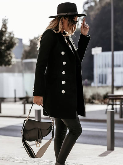 Blazer à Boutons avec Coupe Structurée pour Femmes | Idéal pour Bureau et Occasions Formelles