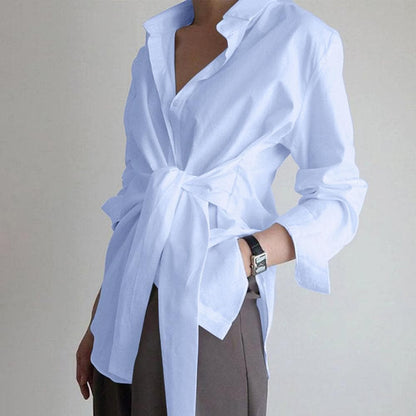 Blouse Oversize avec Fermeture à Boutons et Manches Longues pour Femme | Idéale pour un Usage Quotidien