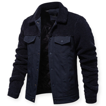 Veste Isolée avec Doublure Et Fermeture À Pression pour Hommes | Idéale pour Les Journées Froides