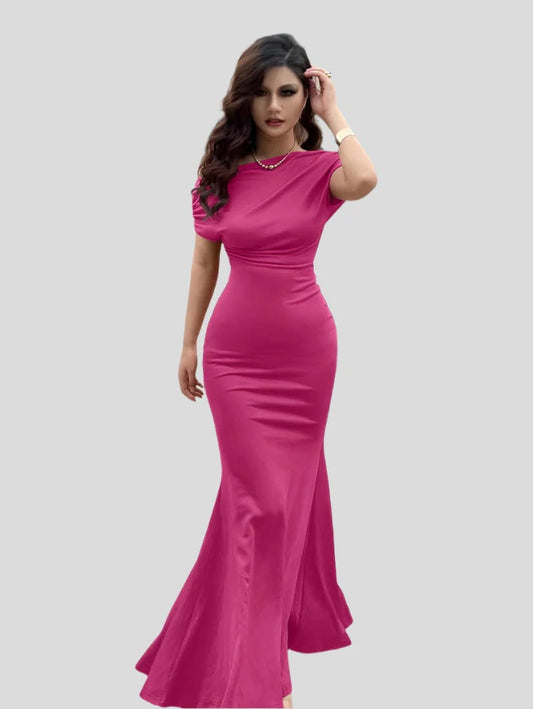 Robe Longue Épaules Dénudées avec Volants pour Femme | Idéale pour Mariages ou Événements d’Été