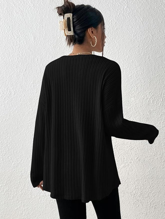 Pull À Manches Longues Avec Coupe Ample Pour Femme | Idéal Pour Usage Quotidien
