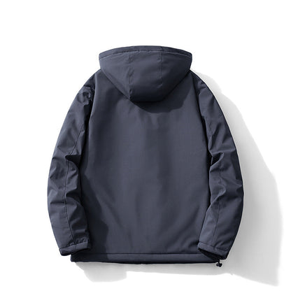 Veste d’Hiver avec Capuche et Doublure Épaisse pour Homme | Idéale pour les Jours Froids