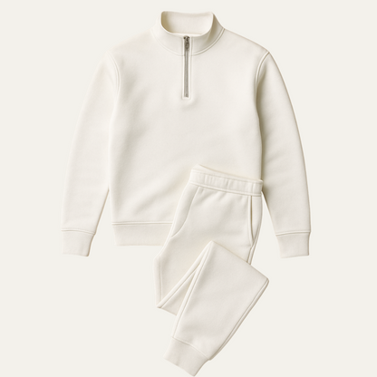 Ensemble Loungewear avec Hoodie Demi‑Zip pour Homme | Idéal pour les Moments de Détente au Quotidien