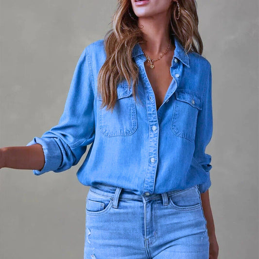 Blouse À Manches Longues Avec Fermeture Boutonnée Pour Femmes | Idéal Pour Usage Quotidien Et Sorties Décontractées