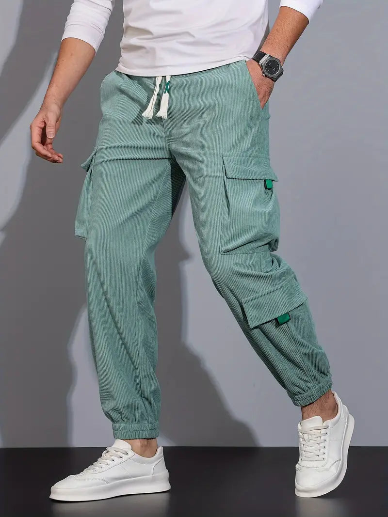 Pantalon Cargo Coupe Slim Pour Hommes | Idéal Pour Usage Quotidien Ou Sorties Décontractées