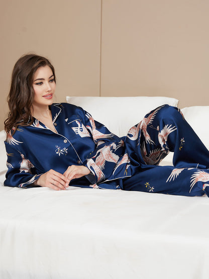 Ensemble De Pyjama 2 Pièces avec Bordure Contrastée pour Femme | Idéal pour Le Sommeil Et La Détente À La Maison