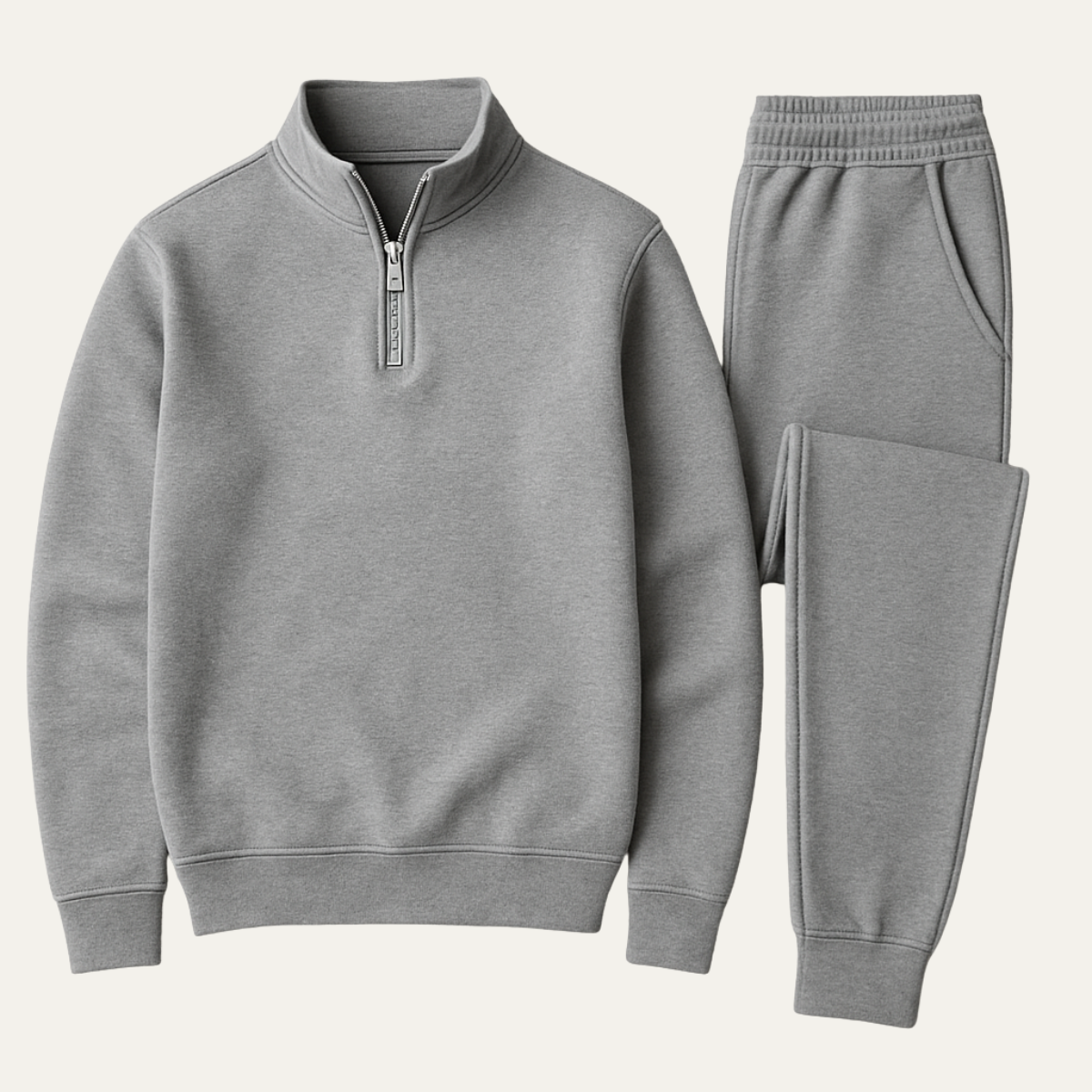 Ensemble Loungewear avec Hoodie Demi‑Zip pour Homme | Idéal pour les Moments de Détente au Quotidien