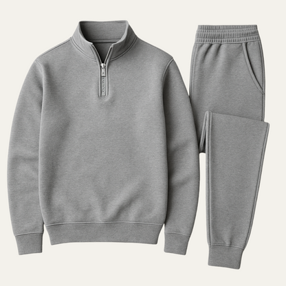 Ensemble Loungewear avec Hoodie Demi‑Zip pour Homme | Idéal pour les Moments de Détente au Quotidien
