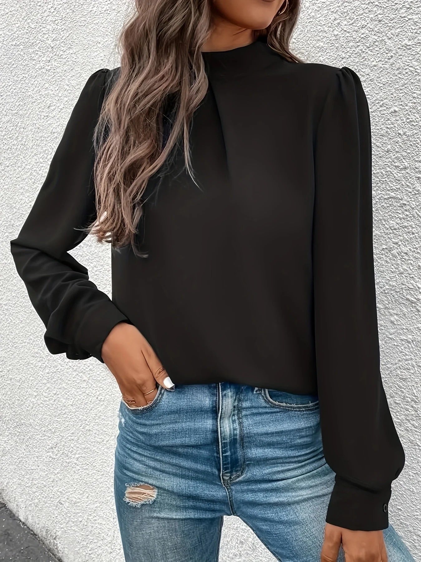 Blouse à coupe classique pour femme | Idéale pour le bureau et les sorties en soirée