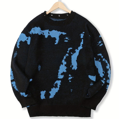 Pull-Over Homme à Texture Structurée pour Usage Quotidien | Idéal pour la Mi-Saison