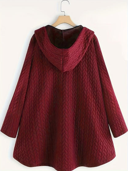 Manteau Long d’Hiver avec Capuche pour Femme | Idéal pour la Saison Froide