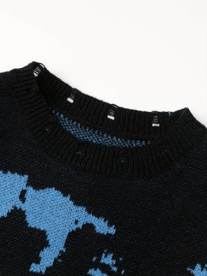 Pull-Over Homme à Texture Structurée pour Usage Quotidien | Idéal pour la Mi-Saison