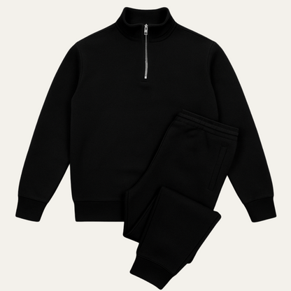 Ensemble Loungewear avec Hoodie Demi‑Zip pour Homme | Idéal pour les Moments de Détente au Quotidien