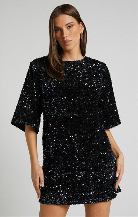 Robe De Soirée À Paillettes avec Coupe Ajustée pour Femmes | Idéale pour Les Fêtes De Printemps
