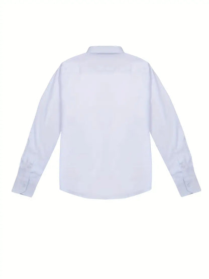 Chemise À Manches Longues Avec Détails Contrastés Et Fermeture À Boutons Pour Hommes | Idéale Pour Toutes Les Saisons