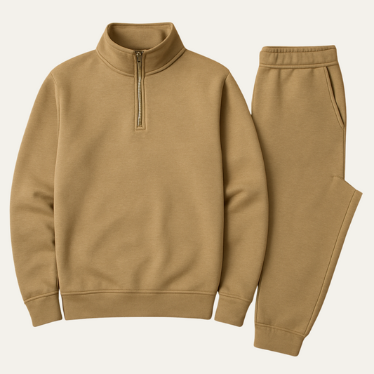 Ensemble Loungewear avec Hoodie Demi‑Zip pour Homme | Idéal pour les Moments de Détente au Quotidien
