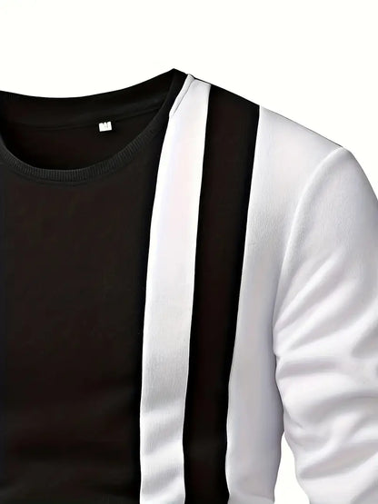 Pull Colorblock avec Encolure Ronde pour Hommes | Idéal pour un Usage Quotidien