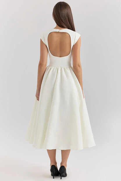 Robe midi à taille marquée pour femmes | Idéal pour les événements formels