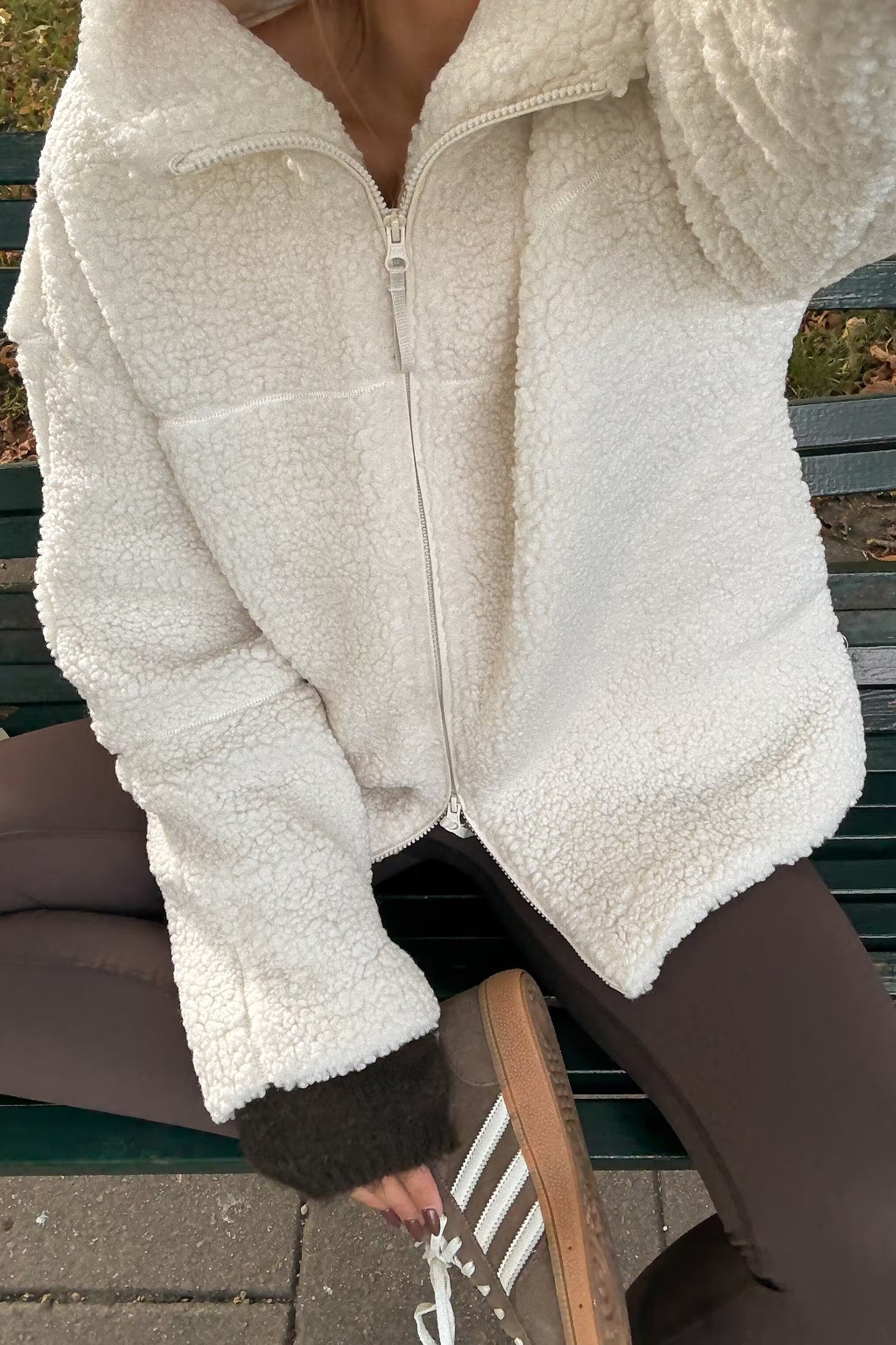 Veste À Col Montant Avec Fermeture Zippée Pour Femme | Idéale Pour L'automne