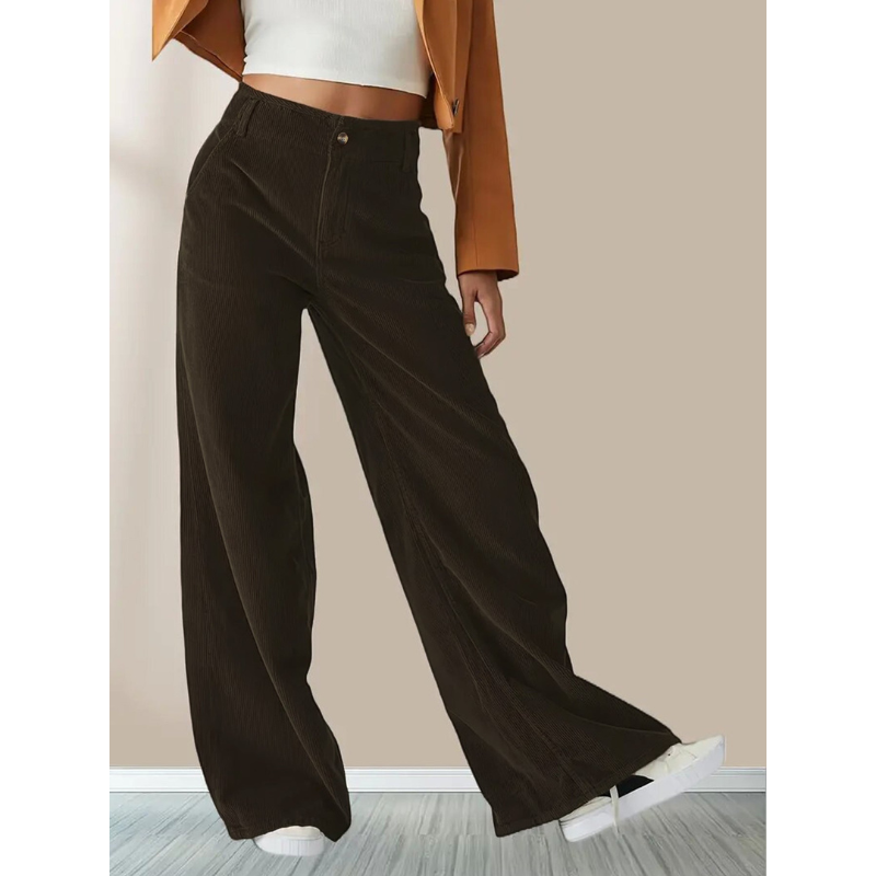 Pantalon à Jambe Large avec Coupe Ample pour Femme | Idéal pour le Quotidien