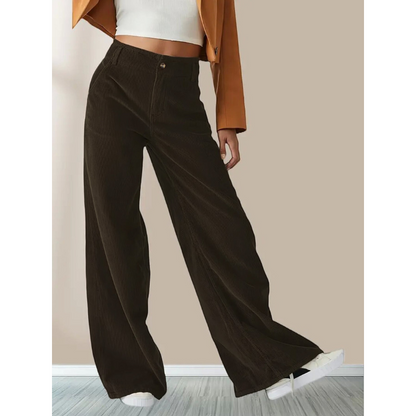 Pantalon à Jambe Large avec Coupe Ample pour Femme | Idéal pour le Quotidien
