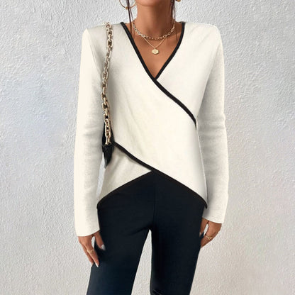 Pull Cache-Cœur Avec Col En V Et Coupe Portefeuille Pour Femmes | Idéal Pour Le Quotidien