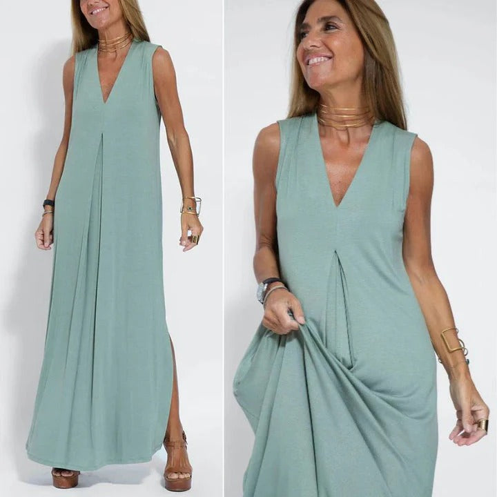 Robe Longue avec Coupe Évasée pour Femme | Idéale pour l'Été