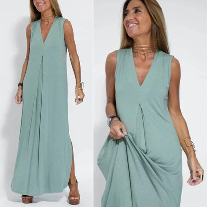 Robe Longue avec Coupe Évasée pour Femme | Idéale pour l'Été