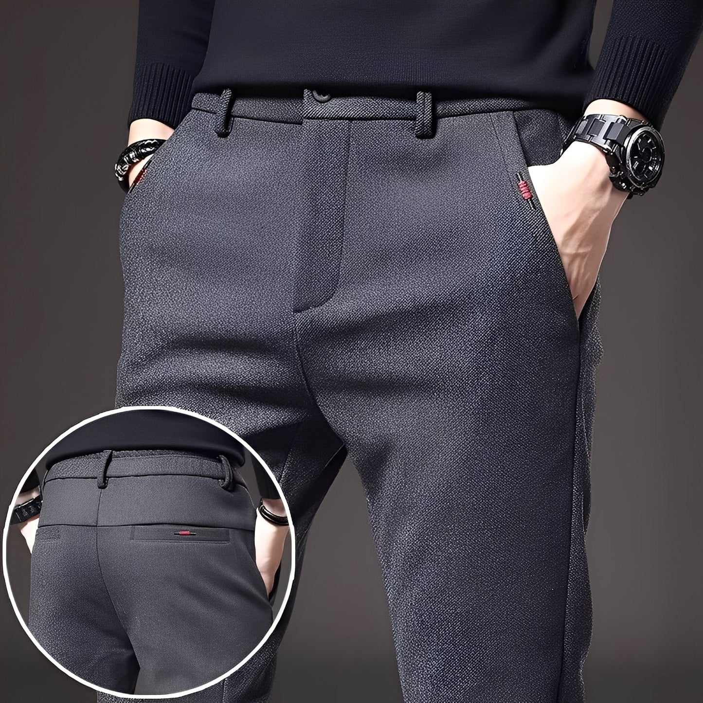 Pantalon Roger avec Coupe Moderne pour Homme | Idéal pour le Bureau et les Occasions Spéciales