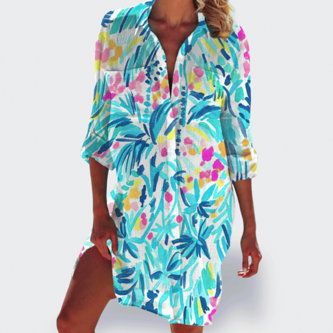 Robe Fluide Imprimée Pour Femme | Idéale Pour Les Journées Chaudes Et Les Sorties Décontractées