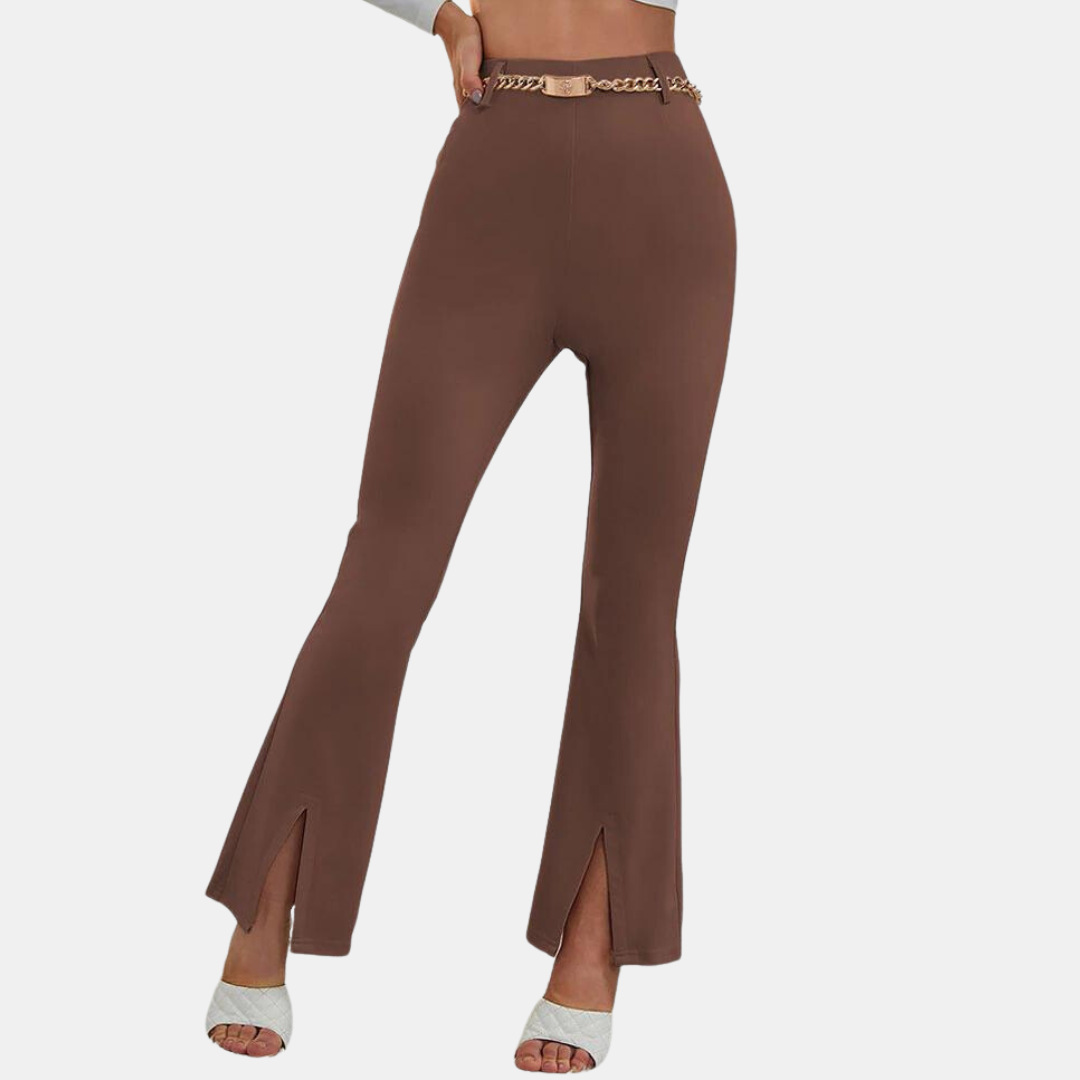 Pantalon Évasé à Taille Haute pour Femme | Idéal pour un Usage Quotidien
