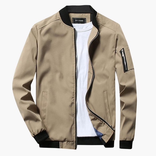 Veste Légère avec Fermeture Éclair pour Homme | Idéal pour La Mi-Saison