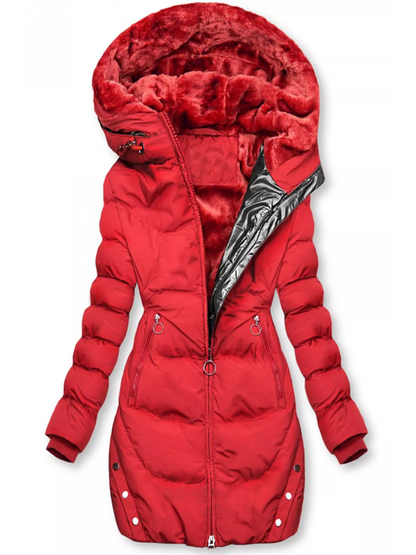Veste D’Hiver Matelassée avec Doublure En Peluche pour Femme | Idéale par Temps Froid