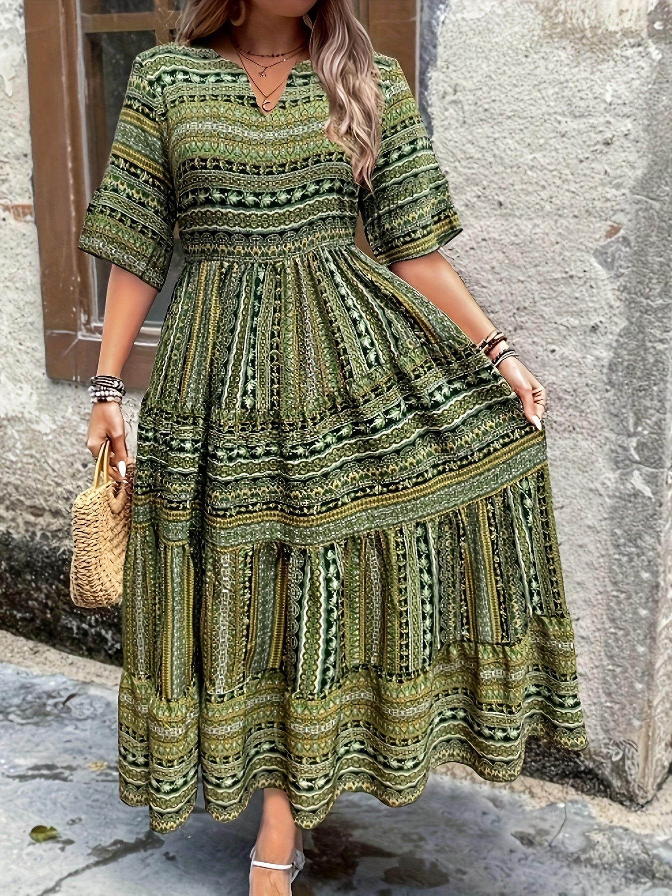 Robe À Motif Bohème Pour Femme | Idéale Pour Le Quotidien Et Les Sorties Décontractées