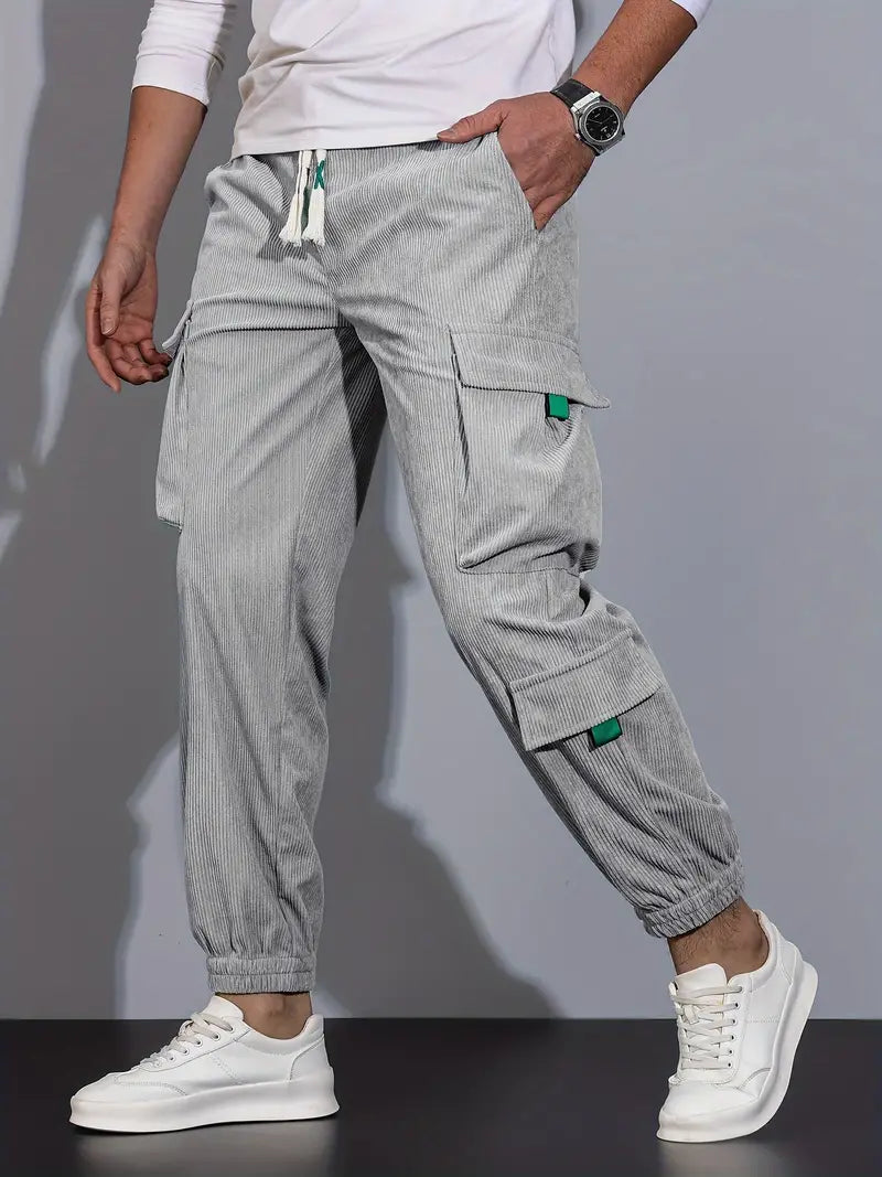 Pantalon Cargo Coupe Slim Pour Hommes | Idéal Pour Usage Quotidien Ou Sorties Décontractées
