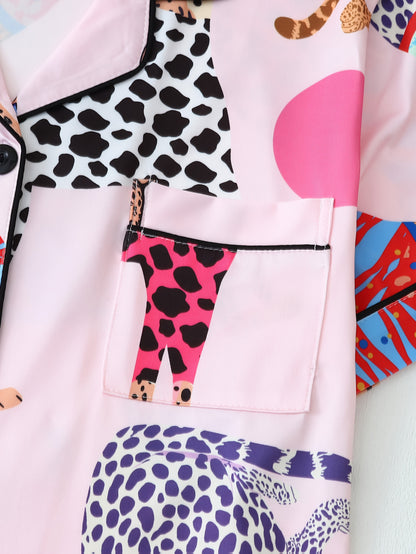 Pyjama pour Femme À Manches Longues Et Pantalon Assorti | Idéal pour Le Sommeil Et La Détente À La Maison