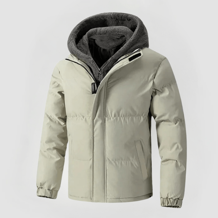 Veste à Capuche avec Fermeture Éclair et Poches pour Homme | Idéale pour l’Hiver
