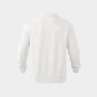 Sweat à Motifs Géométriques avec Fermeture Zippée pour Homme | Idéal pour Automne et Hiver