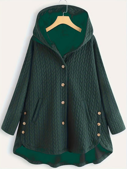 Manteau Long d’Hiver avec Capuche pour Femme | Idéal pour la Saison Froide