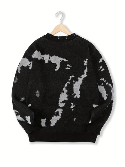 Pull-Over Homme à Texture Structurée pour Usage Quotidien | Idéal pour la Mi-Saison