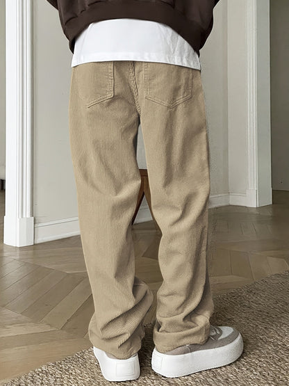 Pantalon À Jambe Droite Avec Taille À Cordon Pour Homme | Idéal Pour Le Quotidien