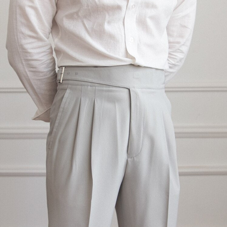 Pantalon pour Homme avec Boucle Réglable | Idéal pour Les Réunions Et Les Occasions Formelles